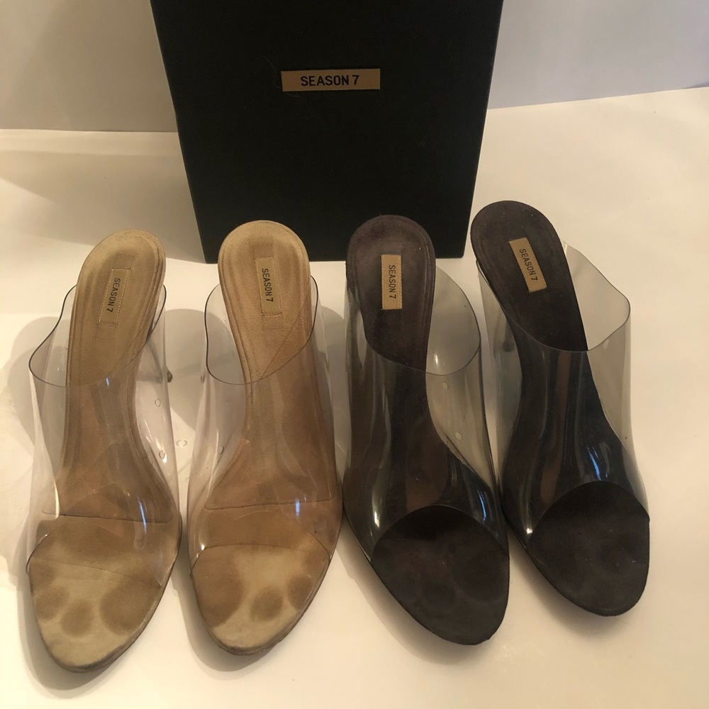 Yeezy Season 7 mules 2 pairs